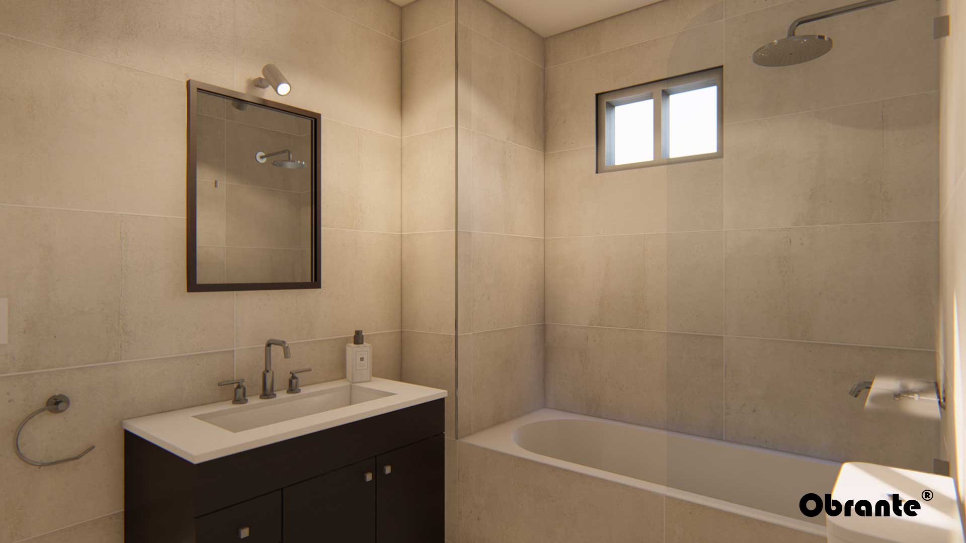 Render Baño Obrante