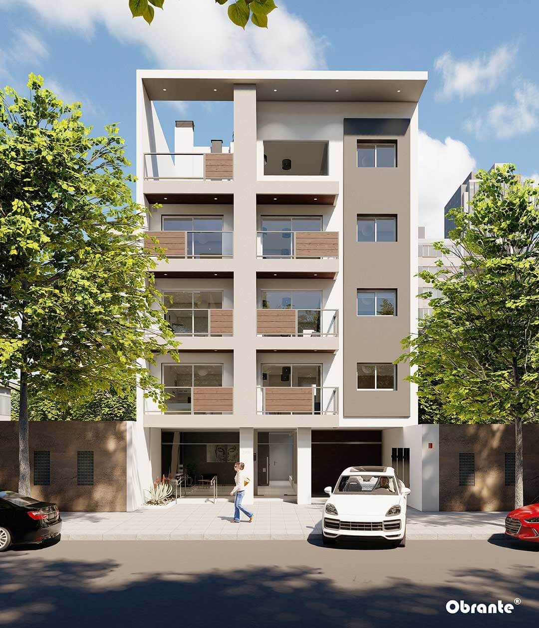 Render Fachada Obrante